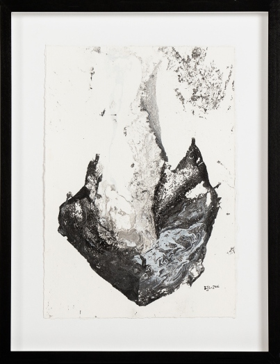 Eric Lee Untitled, No. 1, 2016 [EL.18] Industrial paint and ink on paper Framed: 16.5 x 13 in. 